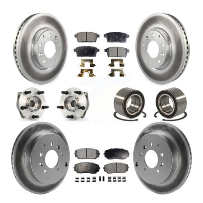Kit de plaquettes de rotor de frein, roulement de moyeu avant et arrière (10 pièces) pour Mazda CX-7 AW 07-12