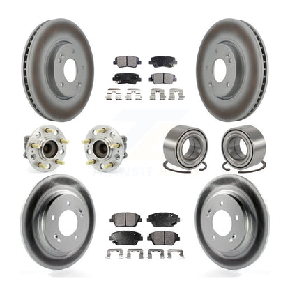 Kit de plaquettes de rotor de frein, roulement de moyeu avant et arrière (10 pièces) pour Kia Optima 2.4 13-15