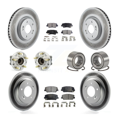 Kit de plaquettes de rotor de frein, roulement de moyeu avant et arrière (10 pièces) pour Kia Optima 2.0 13-15