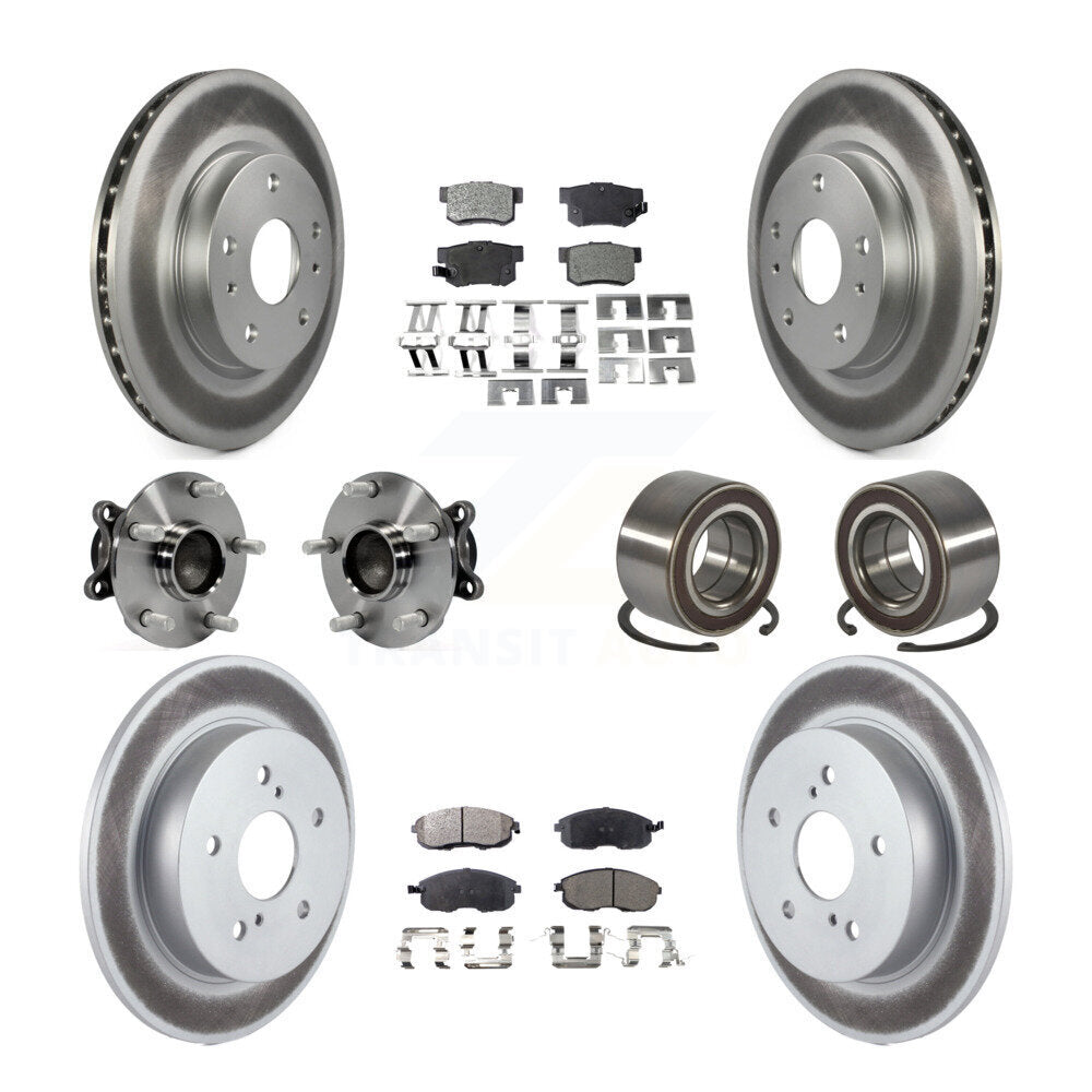 Kit de plaquettes de rotor de frein, roulement de moyeu avant et arrière (10 pièces) pour Suzuki SX4 FW 08-13