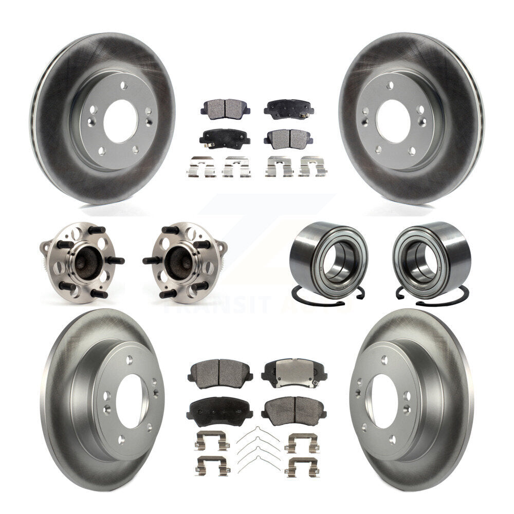 Kit de plaquettes de rotor de frein, roulement de moyeu avant et arrière (10 pièces), pour Kia Forte Hyundai G