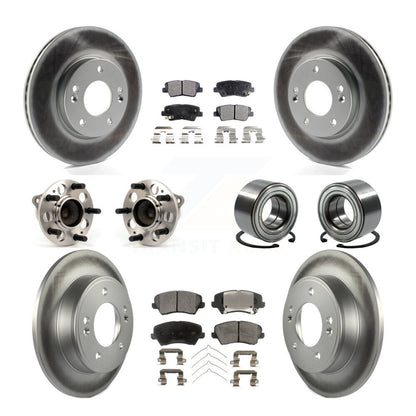Kit de plaquettes de rotor de frein, roulement de moyeu avant et arrière (10 pièces), pour Kia Forte Hyundai G