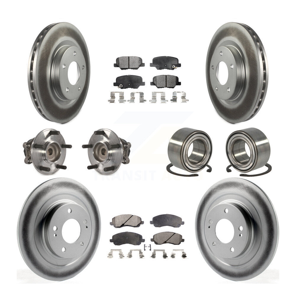 Kit de plaquettes de rotor de frein, roulement de moyeu avant et arrière (10 pièces) pour Mitsubishi RVR Spor