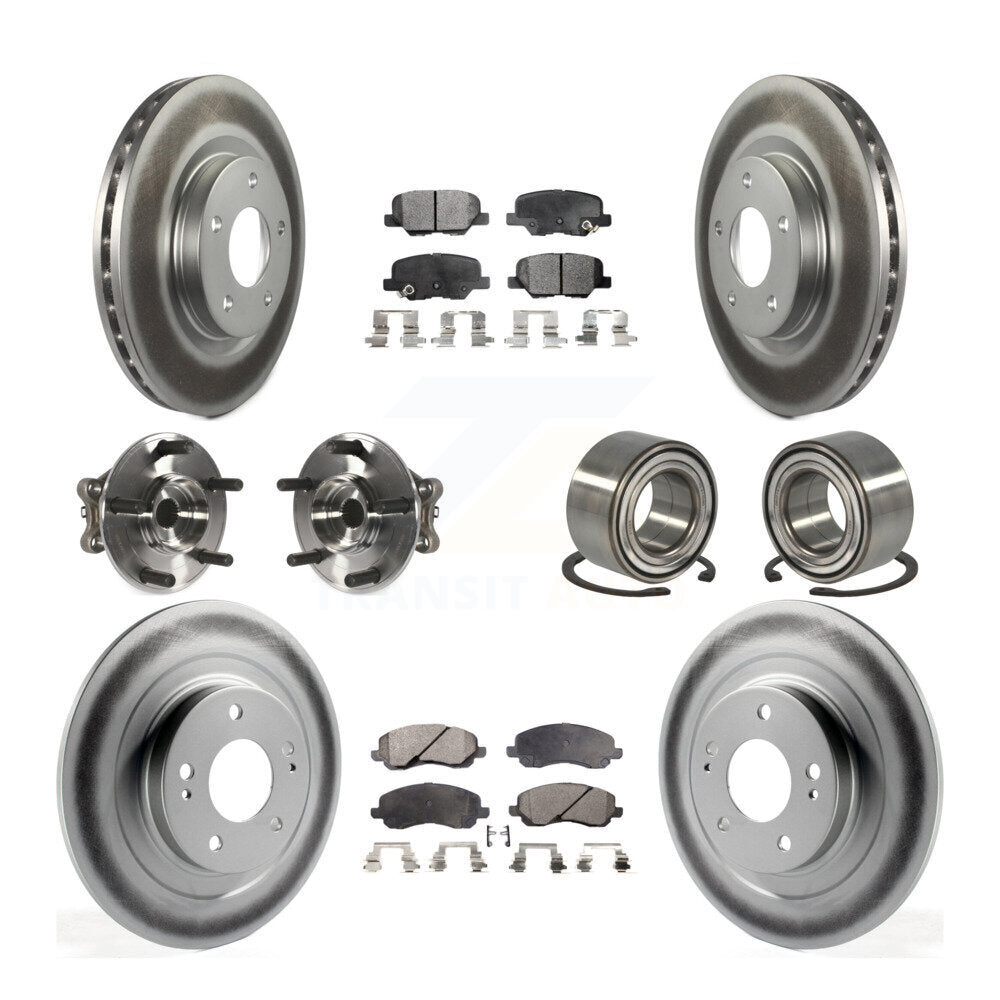 Kit de plaquettes de rotor de frein, roulement de moyeu avant et arrière (10 pièces) pour Mitsubishi RVR Spor