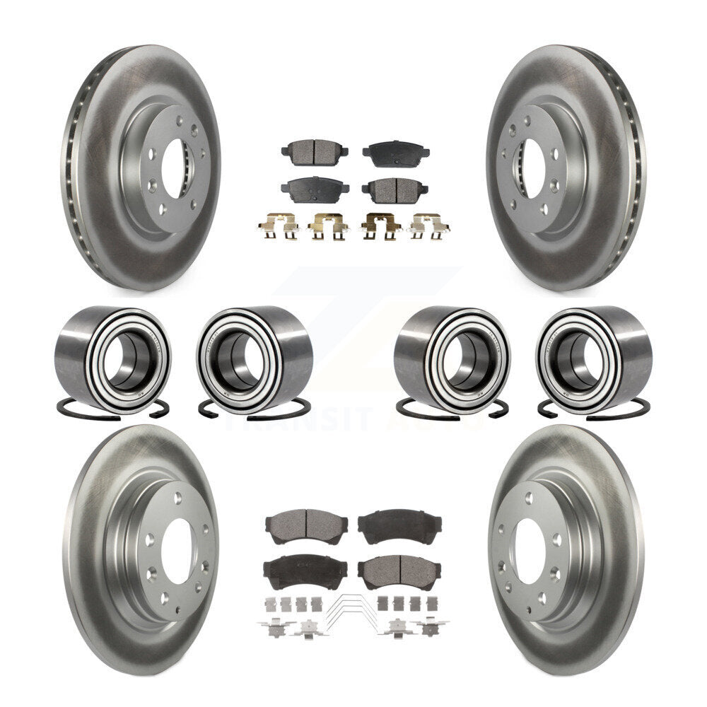 Kit de plaquettes de Rotor de frein revêtues de roulements avant et arrière (10 pièces) pour Ford Fusion Lincoln MK
