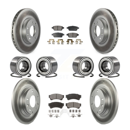Kit de plaquettes de Rotor de frein revêtues de roulements avant et arrière (10 pièces) pour Ford Fusion Lincoln MK