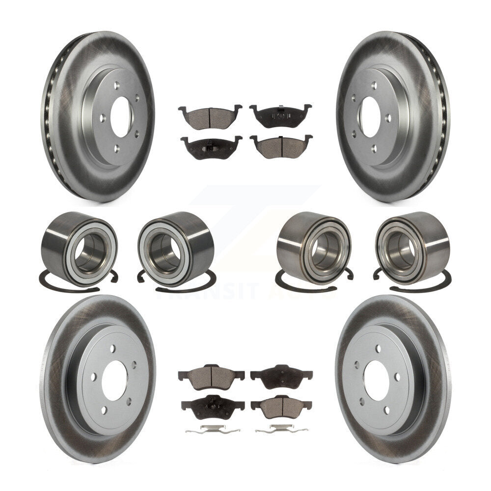 Kit de rotor et de plaquettes de frein à roulement avant et arrière (10 pièces) pour Ford Escape Mercur