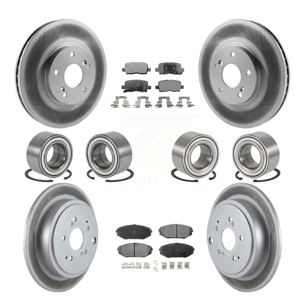Kit de rotor et de plaquettes de frein à roulement avant et arrière (10 pièces) pour Acura MD 2001 – 2002