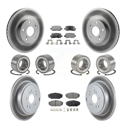 Kit de rotor et de plaquettes de frein à roulement avant et arrière (10 pièces) pour Acura MD 2001 – 2002