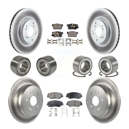 Kit de rotors et plaquettes de frein avec roulement avant et arrière (10 pièces) pour Honda CR-2005-2006