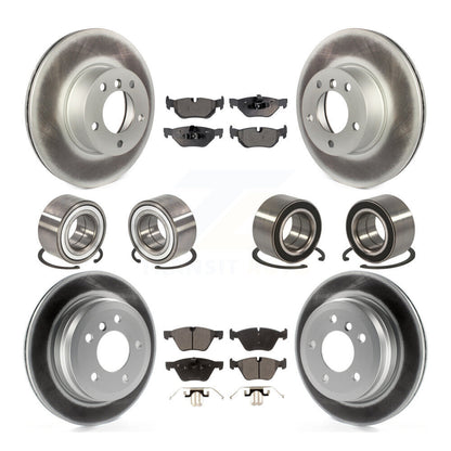 Kit de rotors et plaquettes de frein à disque revêtus de roulements avant et arrière (10 pièces) pour BMW 328xi