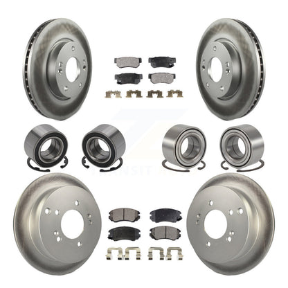 Kit de plaquettes de Rotor de frein à disque revêtu de roulement avant et arrière (10 pièces) pour Hyundai Tucson Ki