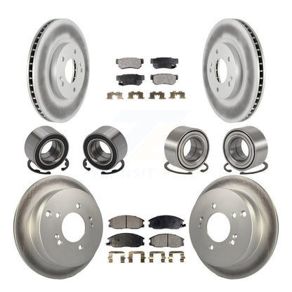 Kit de rotors et plaquettes de frein à roulement avant et arrière (10 pièces) pour Hyundai Santa Fe 4W