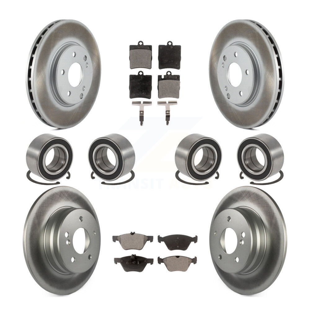 Kit de plaquettes de Rotor de frein à disque revêtu de roulement avant et arrière (10 pièces) pour Mercedes-Benz E32