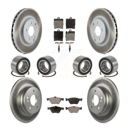 Kit de plaquettes de Rotor de frein à disque revêtu de roulement avant et arrière (10 pièces) pour Mercedes-Benz E32