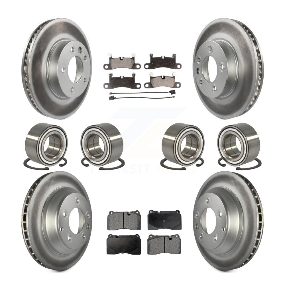Kit de plaquettes de Rotor de frein à disque revêtu de roulement avant et arrière (10 pièces) pour Volkswagen Touare