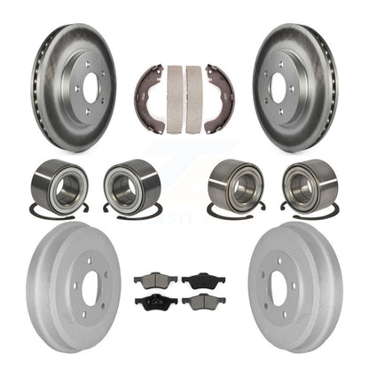 Kit de patins de rotor de frein enduits de roulements avant et arrière (10 pièces) pour Ford Escape Mazd