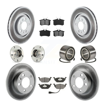 Kit de plaquettes de rotor de frein, roulement de moyeu avant et arrière (10 pièces) pour Volkswagen Golf Cit