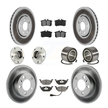 Kit de plaquettes de rotor de frein, roulement de moyeu avant et arrière (10 pièces) pour Volkswagen Golf 2.0
