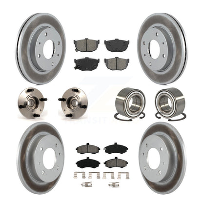 Kit de rotor et de plaquettes de frein revêtus de roulement de moyeu avant et arrière (10 pièces) pour Hyundai Elantr