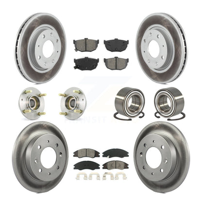 Kit de plaquettes de rotor de frein, roulement de moyeu avant et arrière (10 pièces) pour Kia Spectra Spectra