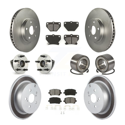 Kit de plaquettes de Rotor de frein, roulement de moyeu avant et arrière (10 pièces), pour Toyota Matrix Pontia