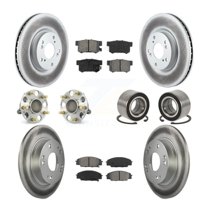 Kit de plaquettes de Rotor de frein, roulement de moyeu avant et arrière (10 pièces) pour Honda Civic Acura CS