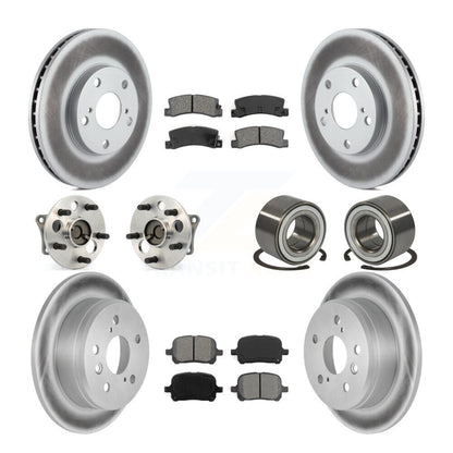 Kit de plaquettes de Rotor de frein revêtues de roulement de moyeu avant et arrière (10 pièces) pour Toyota Camry Solar