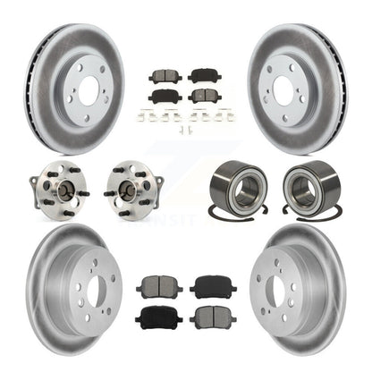 Kit de plaquettes de Rotor de frein revêtues de roulement de moyeu avant et arrière (10 pièces) pour Toyota Camry Solar