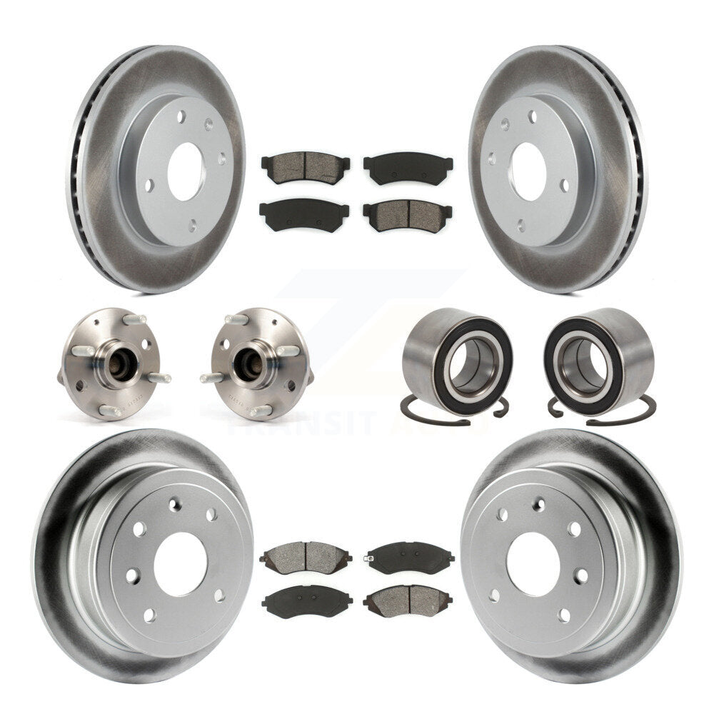 Kit de plaquettes de rotor de frein, roulement de moyeu avant et arrière (10 pièces) pour Chevrolet Optra Ren