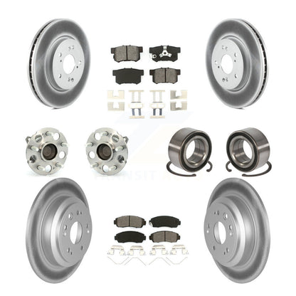 Kit de plaquettes de Rotor de frein revêtues de roulement de moyeu avant et arrière (10 pièces) pour Honda Crosstour FW
