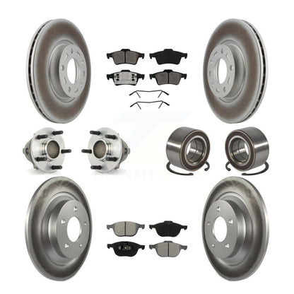 Kit de plaquettes de Rotor de frein, roulement de moyeu avant et arrière (10 pièces) pour Mazda 5 à 02 0 2006