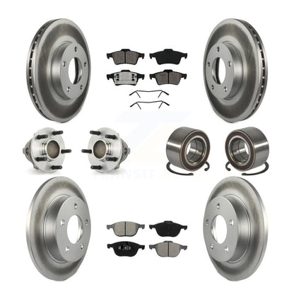 Kit de plaquettes de Rotor de frein, roulement de moyeu avant et arrière (10 pièces), pour Mazda 3 à partir de 01 05