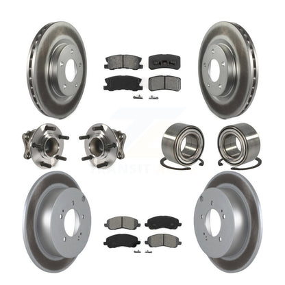 Kit de plaquettes de rotor de frein, roulement de moyeu avant et arrière (10 pièces) pour Mitsubishi Outlande