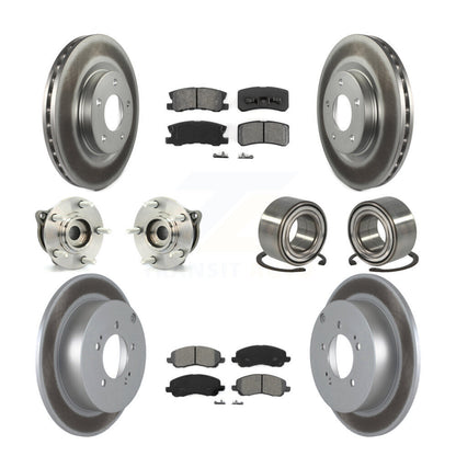 Kit de plaquettes de rotor de frein, roulement de moyeu avant et arrière (10 pièces) pour Mitsubishi Outlande