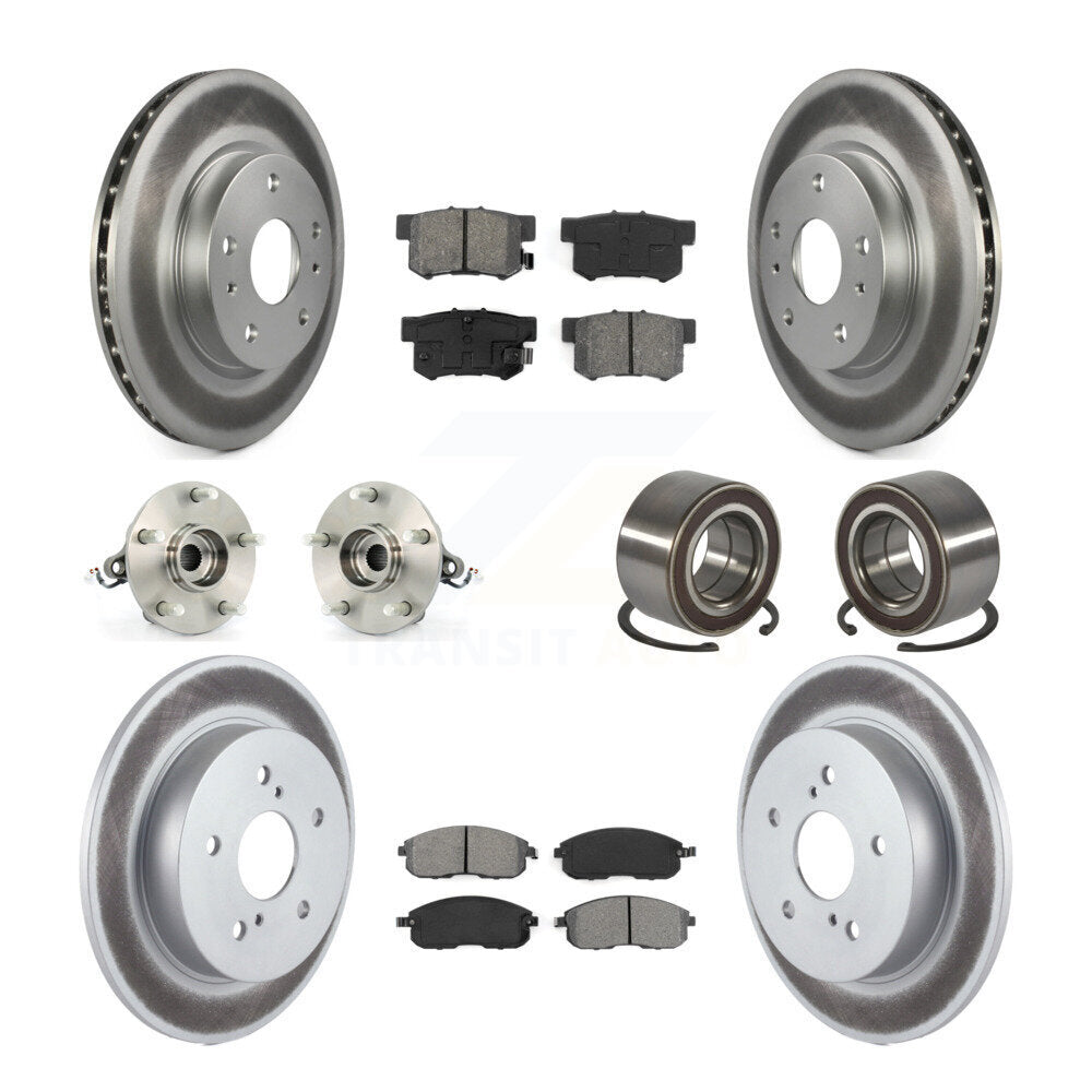 Kit de plaquettes de rotor de frein, roulement de moyeu avant et arrière (10 pièces) pour Suzuki SX4 AW 07-13