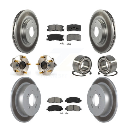 Kit de plaquettes de rotor de frein, roulement de moyeu avant et arrière (10 pièces) pour Mitsubishi Outlande