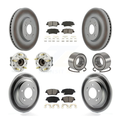 Kit de plaquettes de rotor de frein, roulement de moyeu avant et arrière (10 pièces) pour Kia Optima 2.4 13-15