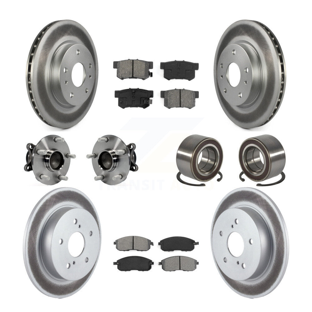 Kit de plaquettes de rotor de frein, roulement de moyeu avant et arrière (10 pièces) pour Suzuki SX4 FW 08-13