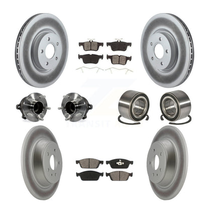 Kit de plaquettes de Rotor de frein revêtues de roulement de moyeu avant et arrière (10 pièces) pour Ford Escape Lincol