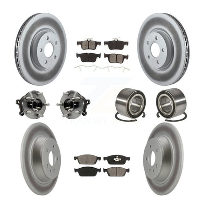 Kit de plaquettes de Rotor de frein revêtues de roulement de moyeu avant et arrière (10 pièces) pour Ford Escape Lincol