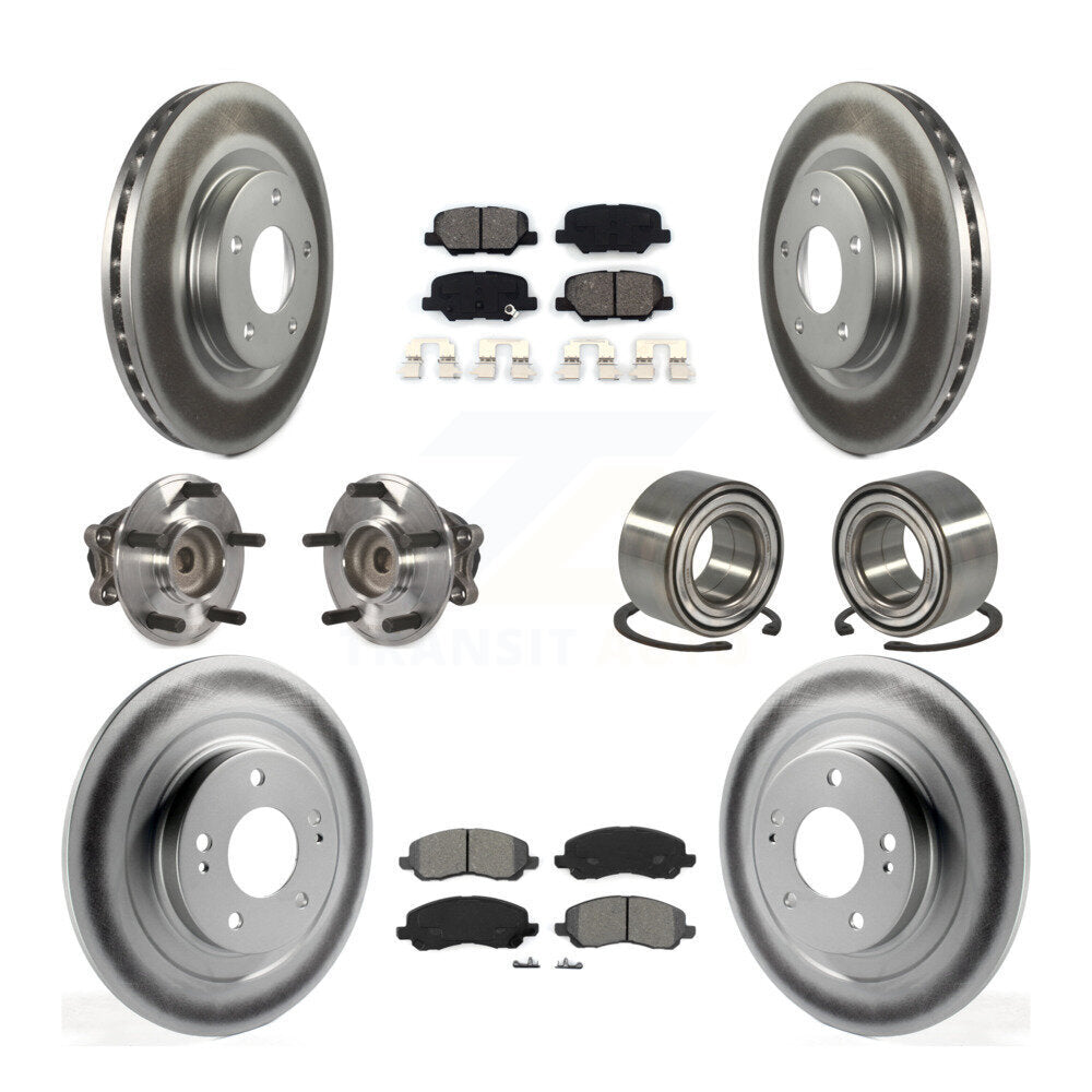 Kit de plaquettes de rotor de frein, roulement de moyeu avant et arrière (10 pièces) pour Mitsubishi RVR Spor