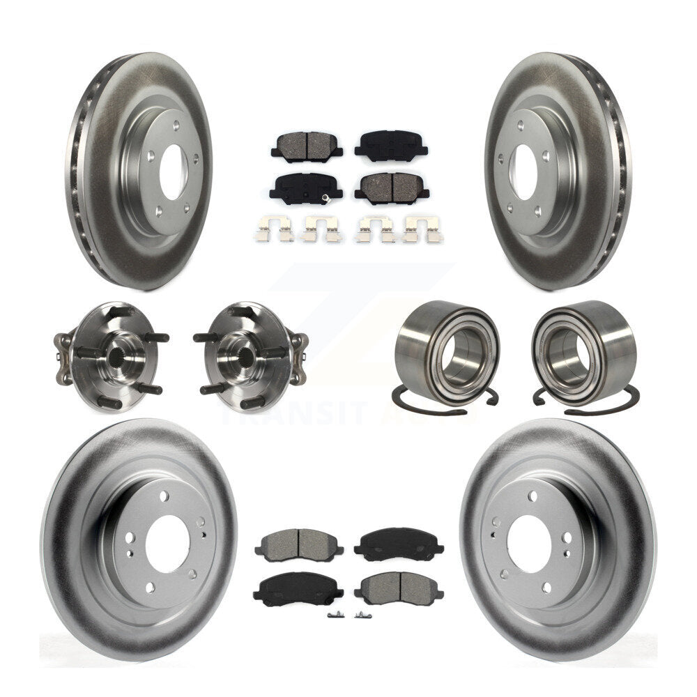 Kit de plaquettes de rotor de frein, roulement de moyeu avant et arrière (10 pièces) pour Mitsubishi RVR Spor