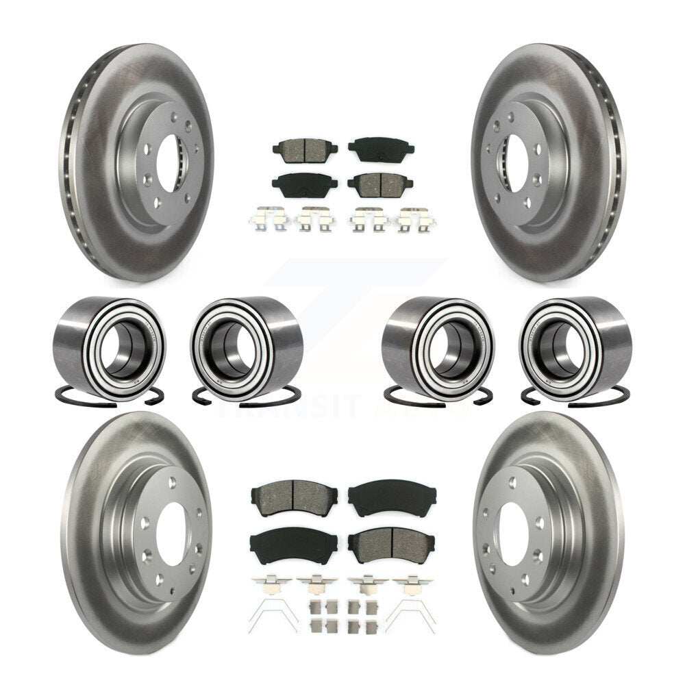 Kit de plaquettes de Rotor de frein revêtues de roulements avant et arrière (10 pièces) pour Ford Fusion Lincoln MK