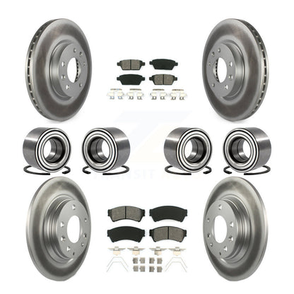 Kit de plaquettes de Rotor de frein revêtues de roulements avant et arrière (10 pièces) pour Ford Fusion Lincoln MK