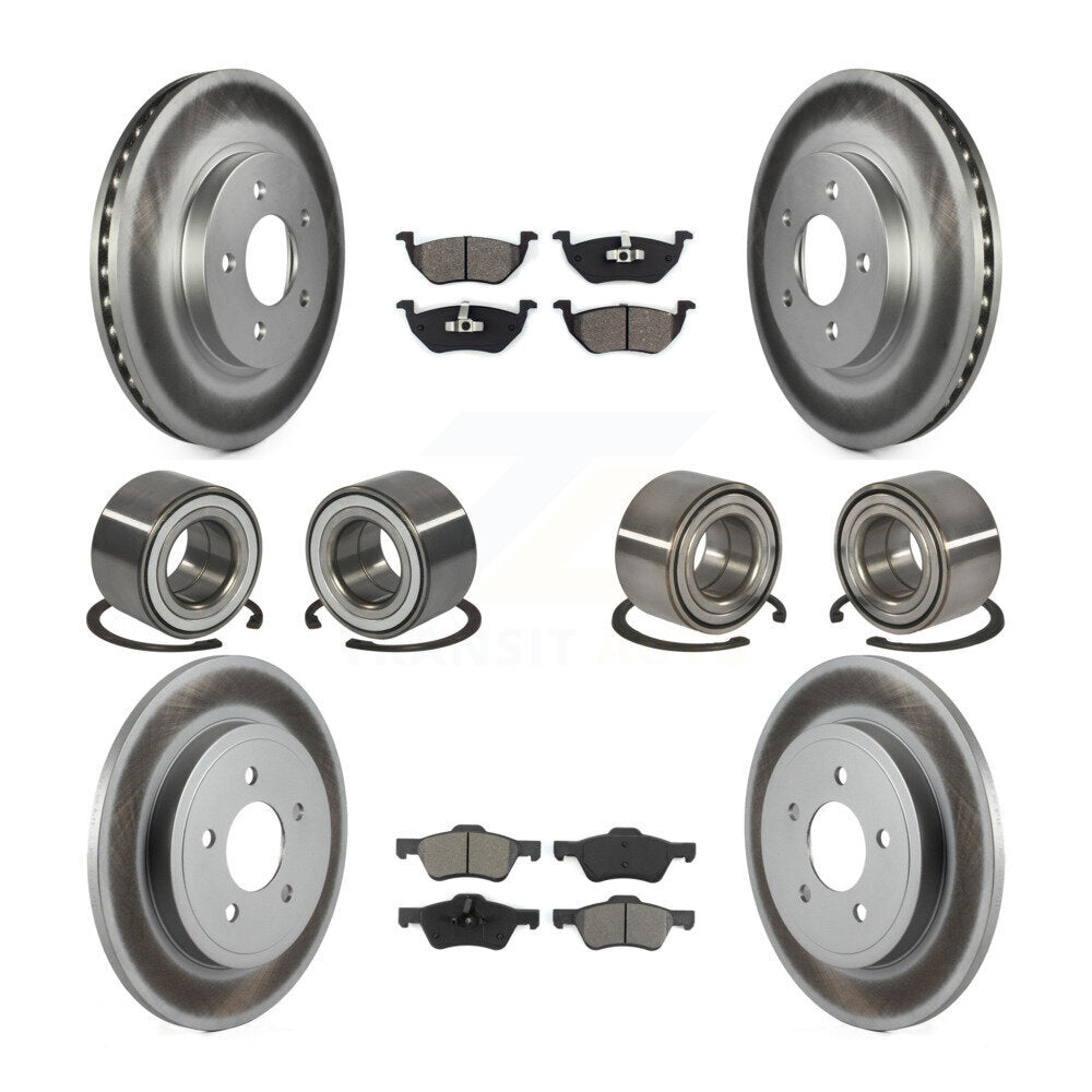 Kit de rotor et de plaquettes de frein à roulement avant et arrière (10 pièces) pour Ford Escape Mercur