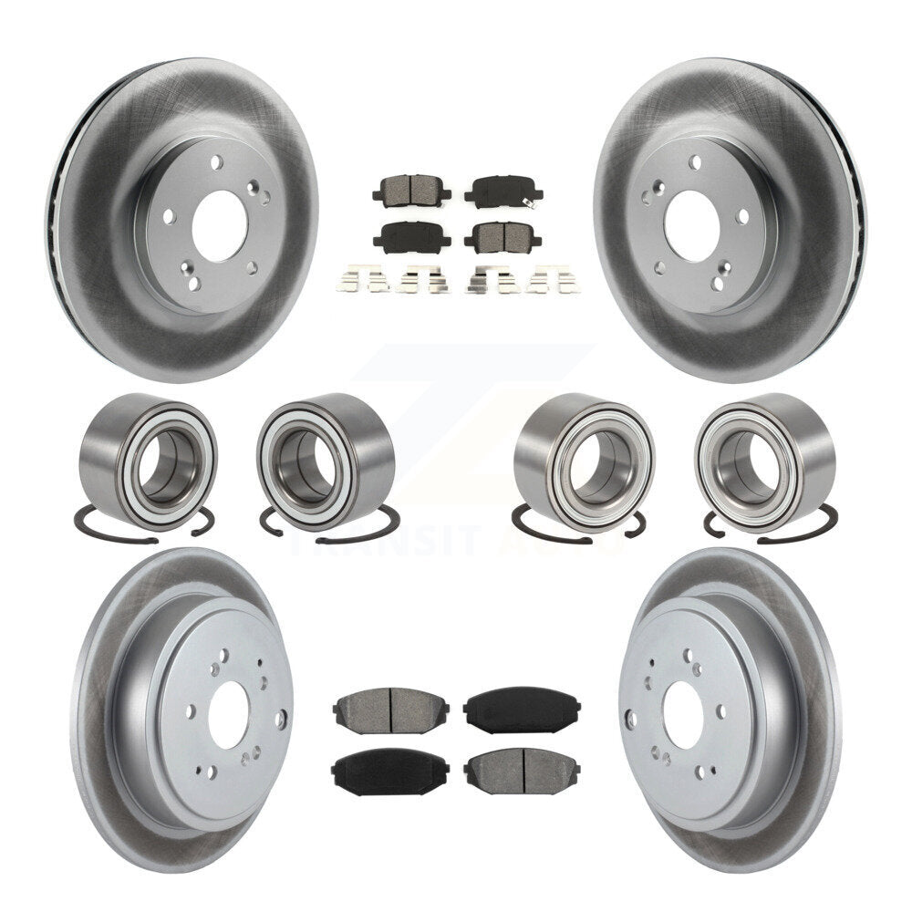 Kit de rotor et de plaquettes de frein à roulement avant et arrière (10 pièces) pour Acura MD 2001 – 2002