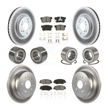 Kit de rotors et plaquettes de frein avec roulement avant et arrière (10 pièces) pour Honda CR-2005-2006
