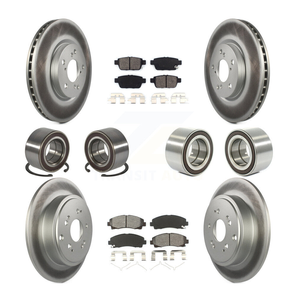 Kit de plaquettes de Rotor de frein, roulement avant et arrière (10 pièces) pour Honda Ridgelin 2006 – 2014