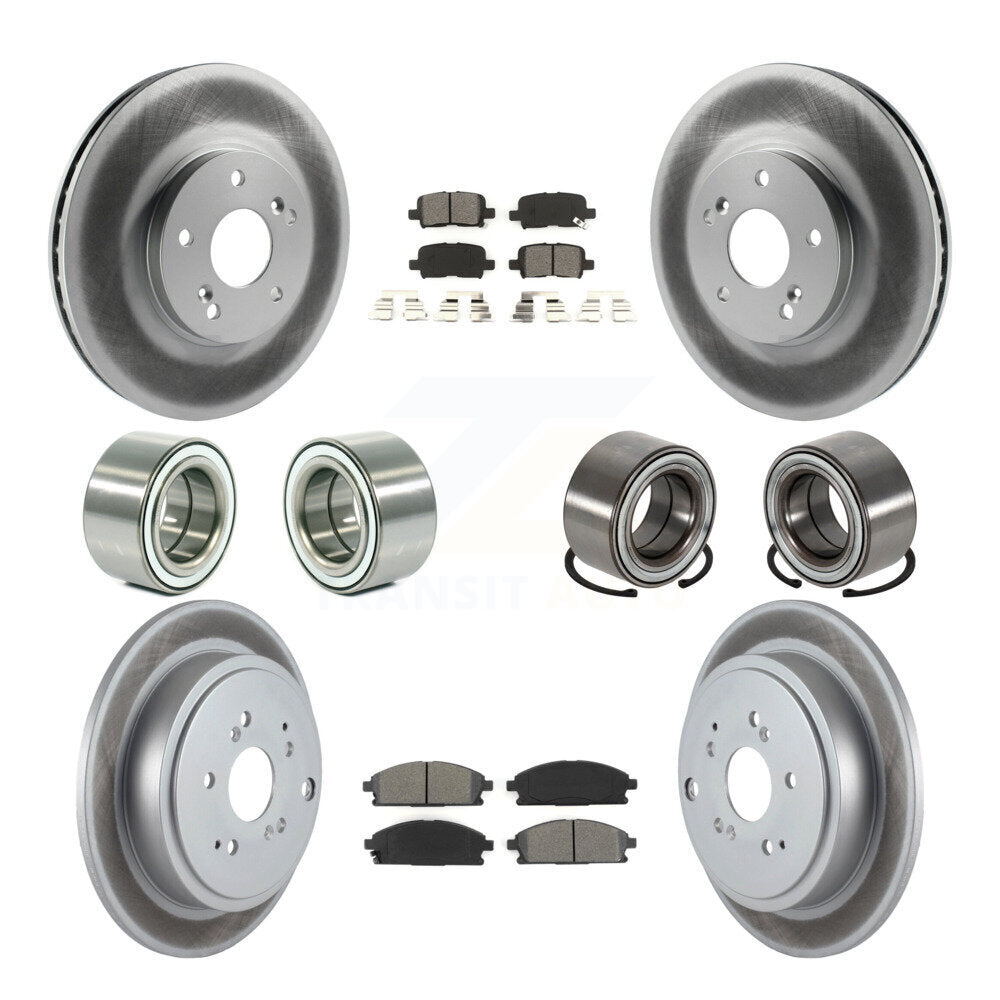Kit de rotor et de plaquettes de frein à roulement avant et arrière (10 pièces) pour Acura MD 2003 – 2006